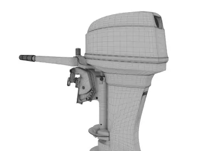 Outboard 40HP 3D model