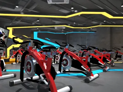 Gym Club 02 3D model