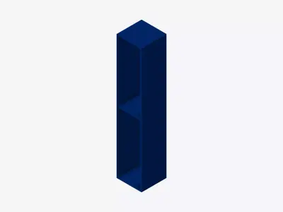 Kinda Locker - Resin - Locka - Double Tier Low-poly 3D model