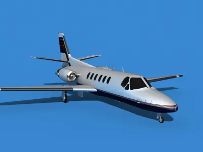 Cessna Citation 550 II Bravo V13 3D model