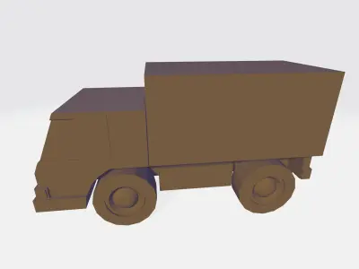 Free Low poly truck  Free 3D model