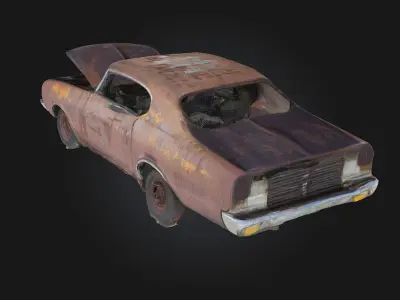 Rusty Classic Revival  Timeworn Charm Meets Timeless Design 3D model