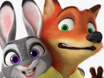 Judy and Nick 3D model