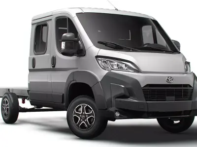 Toyota ProAce Max Chassis DoubleCab L2 2026 3D model