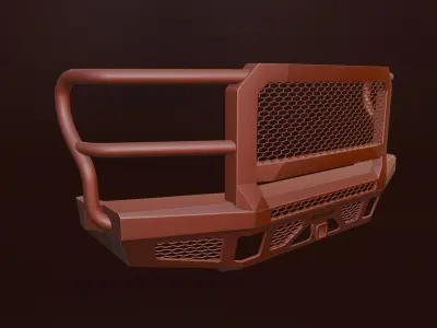BUMPER FRONT BODYGUARD FT Series Extreme Low-poly 3D model