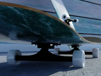 3D Skateboard 3D model