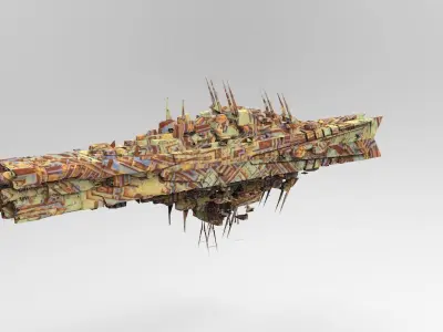 Rusted Alien Ship 1  3D model