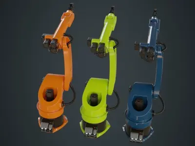 Industrial Robot 3A Low-poly 3D model