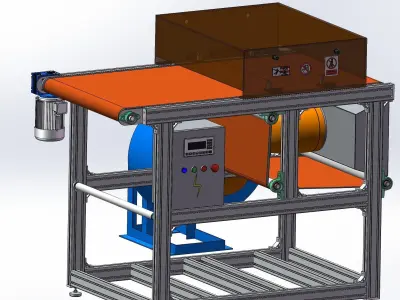 Rapid cooling conveyor Free 3D model