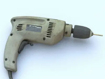 Drill Middle Poly 3D model