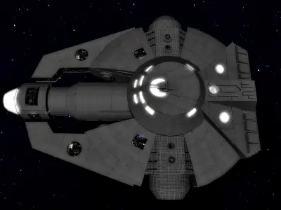 STAR WARS - YT2000 LIGHT FREIGHTER Low-poly 3D model