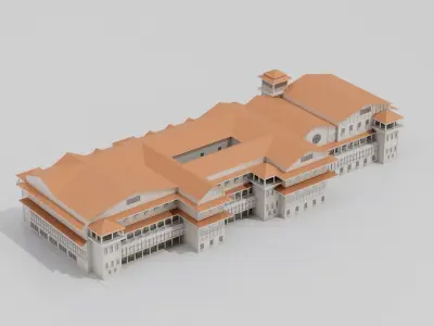 Old Yacht Club 3D model