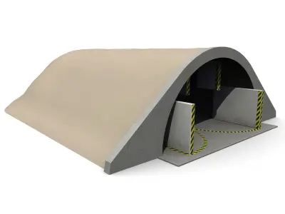 Hangar and Bunker Collection 3D model