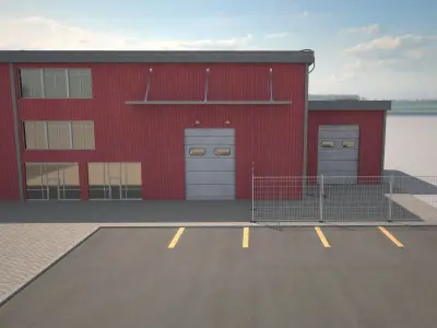 Cargo Building 4 3D model