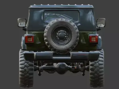 Military Tactical Off-Road 3D Model Low-poly 3D model