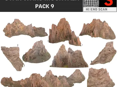 Mountain PACK 9 3D model