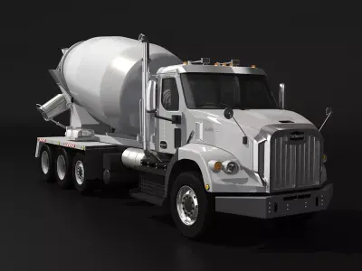 Autocar DC-64D Concrete Mixer 3D model