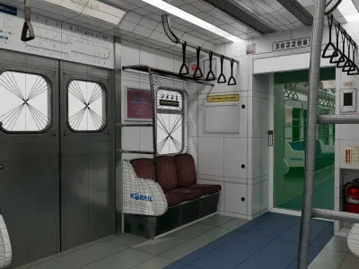 Korea Subway 3D model 3D model