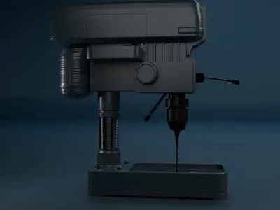Drill Press Low-poly 3D model order