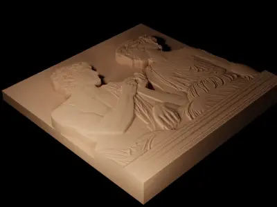 Greek Marble Statues CNC 3d Print High Relief Sand Casting 3D print model