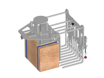 Carton Pallet Gripper for Robot Pallettizing 3D model