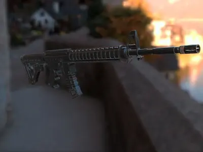 AR 15 3D model