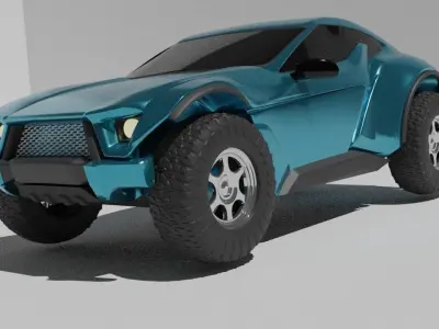 Sarooq Sand Racer  Free low-poly 3D model