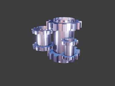 Gera Wheel Shaft 3D Model Free 3D model