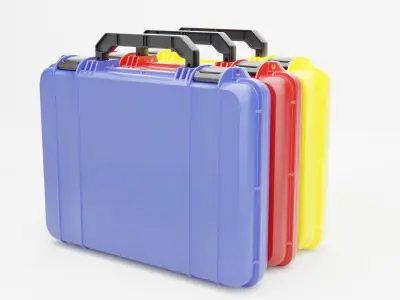 KIT TOOL CASES Low-poly 3D model