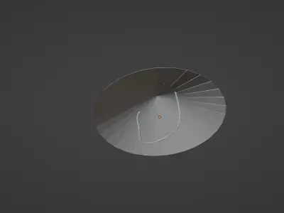 Japanese hat Jingasa Free 3D model