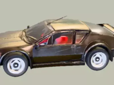 ALPINE A310  Static vehicle prop no rig  no animation 3D model