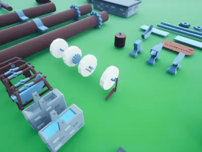 Forge Low-poly 3D model buy