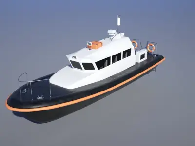 Pilot Boat 3D model buy