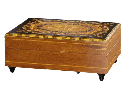  Antique Wooden Box Model 