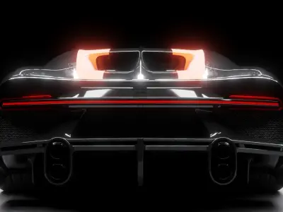 Bugatti Chiron Super sports  Free low-poly 3D model