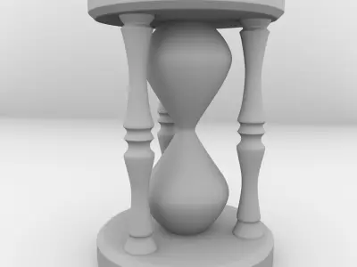 Hourglass sand 3D model