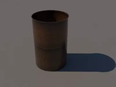 Old barrel Free 3D model buy