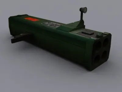 M202A1 FLASH Low-poly 3D model