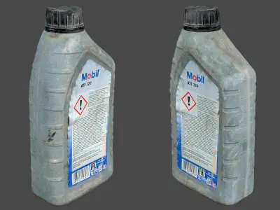Transmission Fluid Bottle Low-poly 3D model