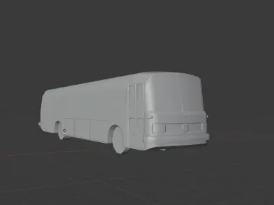 Mercedes Benz O302 Old Bus  Free low-poly 3D model