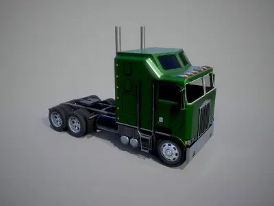 American Truck 11 and upgrades - Mobile Asset Low-poly 3D model Low-poly 3D model