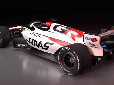 2026 HAAS F1 Showcar plus Photoshop files 3D model
