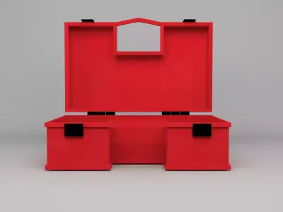  First Aid Box Low-poly 3D model