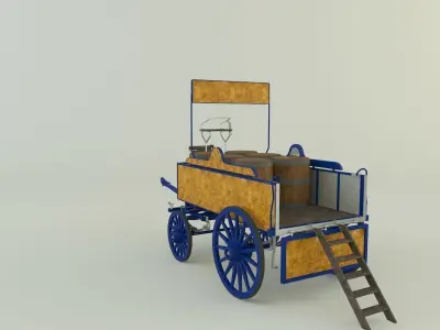 old carriage 3d 3D model