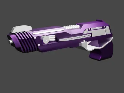 Space Gun Free low-poly 3D model
