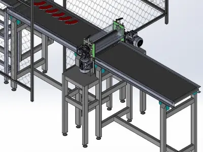 Conveyor Automation 3D model