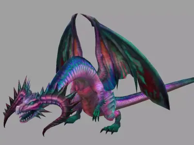 Model Dragon Low-poly 3D model