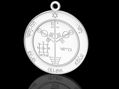 Pendant of Solomon Pentacle Jupiter 3D print model