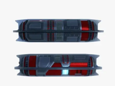 Cargo 1 sci-fi low poly Low-poly 3D model