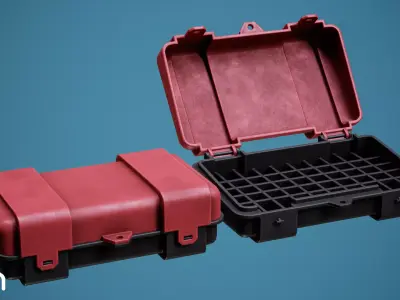 Mini Ammo Box Low-poly 3D model